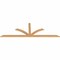 Ekena Millwork Richland Smooth Timber Gable Bracket, Western Red Cedar, 96"W x 32"H x 1 1/2"D x 3 1/2"F, 8/12 Pitch GBW096X32X0204RIC00SWR - alternate 5
